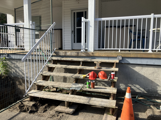 Ironwood team performing exterior maintenance services in North Bay, ensuring properties look clean and well cared for.